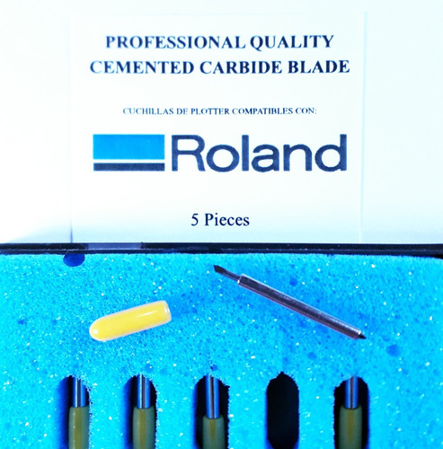 Imagen 1 de 2 de Repuesto De 5 Cuchillas Para Plotter Roland