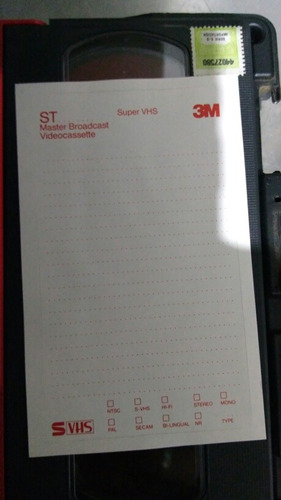 Cassette 3m Super Vhs