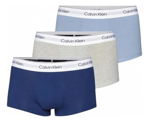 Boxer Calvin Klein Trunk Cotton Clasic 3pk Hombre - Original