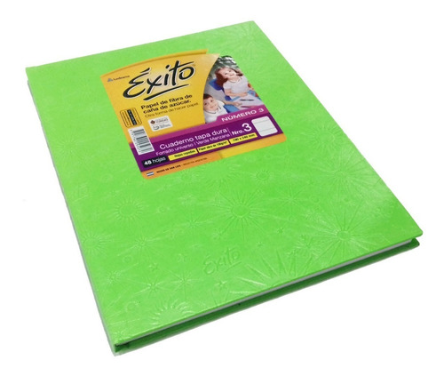 Cuaderno Exito Universo 3 Abc Verde Manzana Rayado 19x24cm