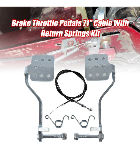 Pedales Acelerador De Freno Go Kart Con Cable De Acelerador