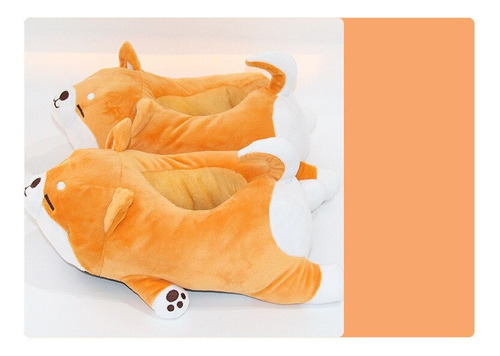 Imagen 9 de 9 de Pantuflas Perrito Shiba Inu Kawai Cerradas