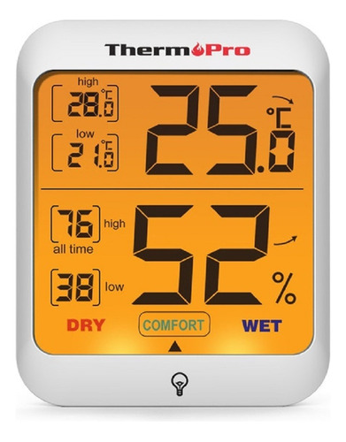 Termometro Digital Higrometro Humedad Tp 53 Thermopro Orig