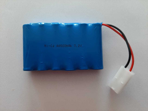 Imagem 1 de 1 de Bateria 7.2v 500mah Com Conector Tamiya Branco
