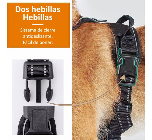 Pechera Para Perro Arnés Ajustable Reflectantes Con Correas
