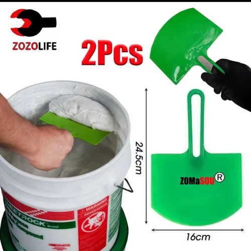 Espátula Redonda Forma De Arco Espátula Curva Pintura Verde
