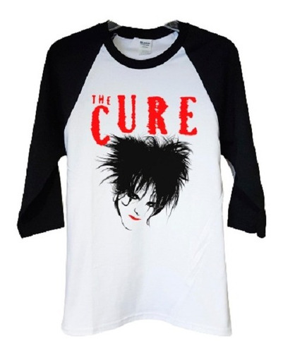 The Cure Robert Smith Face Art Polera 3/4 Pop Abominatron