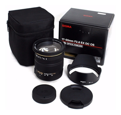Lente Sigma 17-50mm F/2.8 Dc Ex Os Hsm Autofoco Estab Canon
