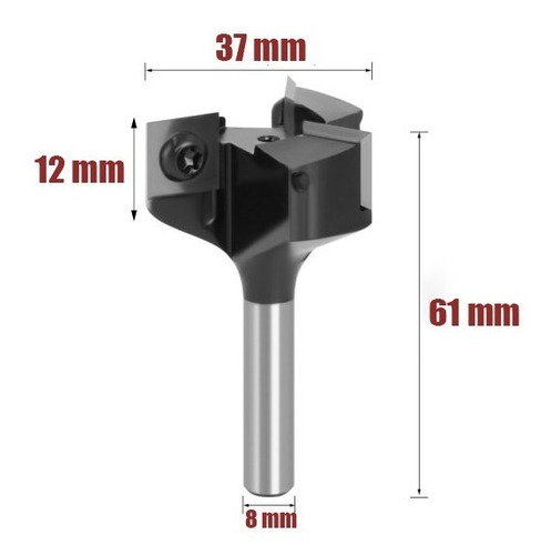 Fresa Para Plainar Tabuas Grandes Com Tupia Manual Haste 8mm