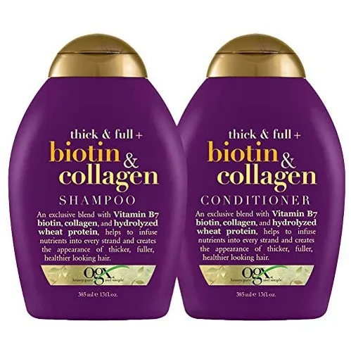 comprar Set De Champú Acondicionador Ogx Thick Full Biotin Collagen