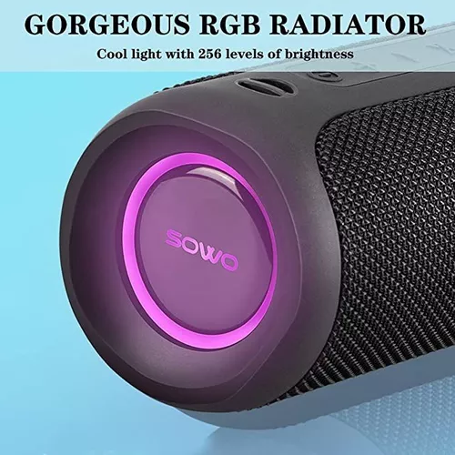 Altavoz portátil, altavoz Bluetooth inalámbrico, IPX7 impermeable, sonido  estéreo fuerte de 25 W, tecnología Bassboom, emparejamiento TWS, micrófono