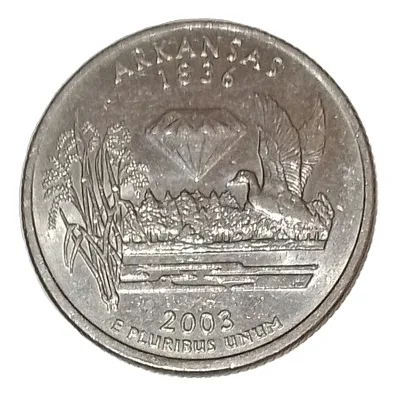 Moneda Conmemorativa 2003 Quarter Dollar - Arkansas 1836 (Usado)