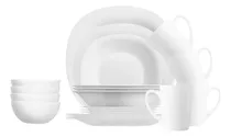 Comprar Vajilla De 20 Pzs Moderna De Opal Carine Luminarc 4 Personas Color Blanco