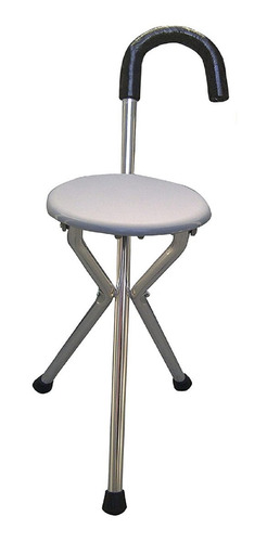 Imagen 3 de 6 de Bastón Con Asiento Plateado Nebucor