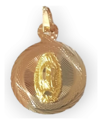 Medalla Oro 14k Virgen De Guadalupe 