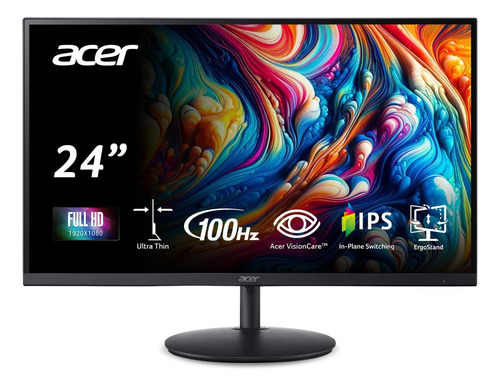 Acer Sh242y Ebmihx 23.8 Fhd 1920x1080 Monitor De Computadora