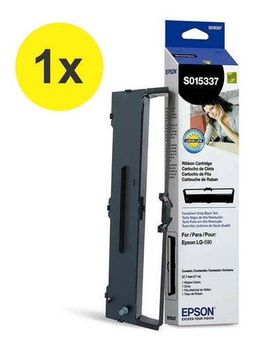 Imagem 1 de 1 de Fita Orignal Epson S015337 Para Impressora Lq-590