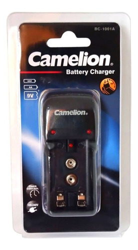 Cargador De Baterías X2 Pilas Aaa, Aa Y 9v Camelion Bc-1001a