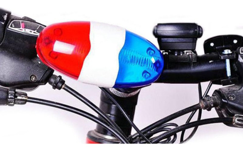 Timbre De Bicicleta, 6 Led, 4 Tonos, Bocina, Luz Led, Sirena