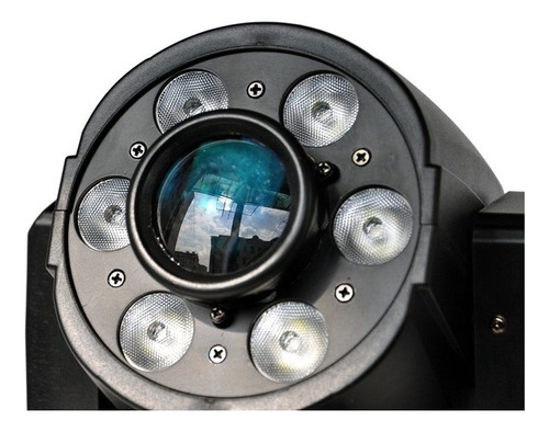 Moving Head Spot Led 60w 8 Cores Prisma Wash 6 Leds De 3w