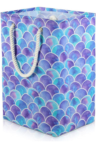 ~? Cesta De Lavandería De Sirena, 78l Gran Cesta De Lavander