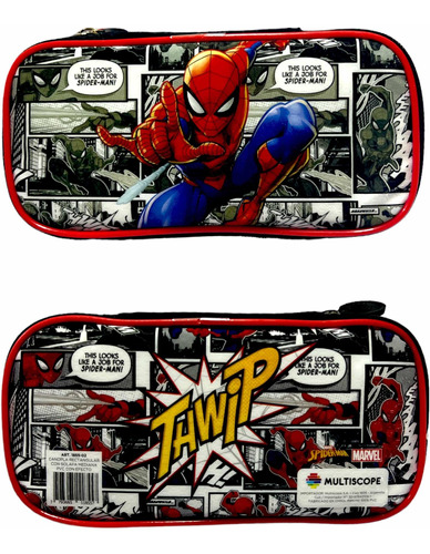 Cartuchera Avengers Spiderman Canopla Contenedor Marvel Lo++