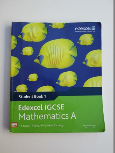 Libro  Igcse For Edexcel Maths Book 1 