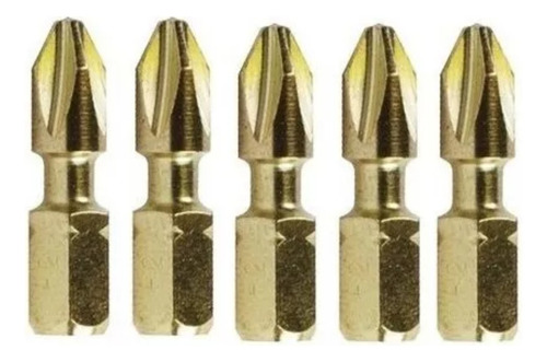 Ponta Bits Ph2 5 Peças 25mm Impact Gold Makita
