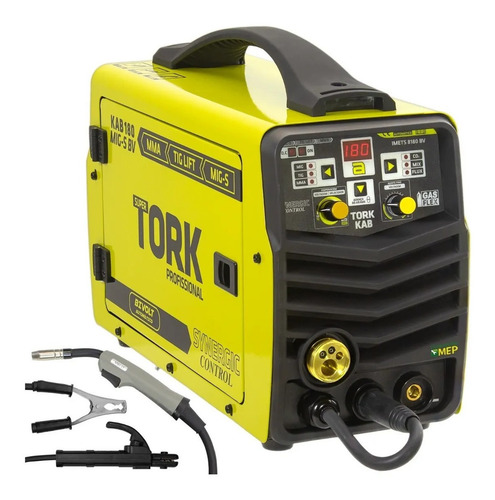 Imagem 2 de 3 de Máquina de solda inverter Super Tork KAB 180 MIG-S BV amarela e preta 60Hz 127V/220V