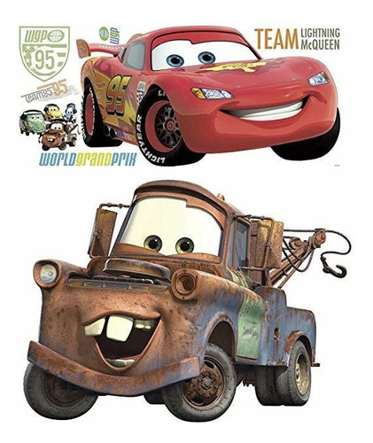 Disney Pixar Cars 2 Rayo Mcqueen Y Mater Cáscara Y Palillo G