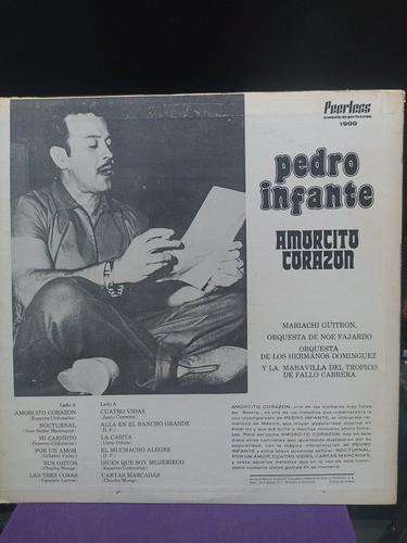 Pedro Infante Amorcito Corazón 1975 Peerless Lp Vinil
