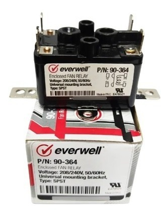 Relay Fan 364 De 240v Everwell A/a Refrigeración Tienda