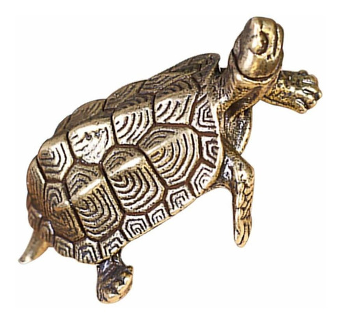 Figura Tortuga Laton Miniatura Para Animal Bronce Estatua