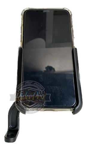 Imagen 2 de 4 de Soporte Porta Celular Gps Moto Aluminio Espejo Universal