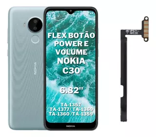 Flex Teclas Botão Power E Volume Nokia C30 Ta-1357 Ta-1377