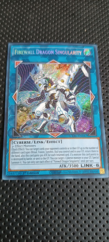 Carta Yugioh Firewall Dragón Singularity