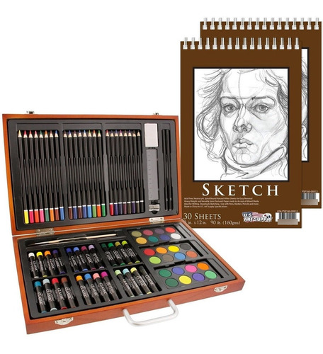 U.s. Art Supply 82 Piezas Deluxe Art Creativity Set En Caja 