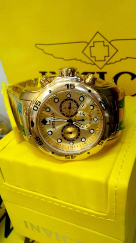 Invicta Original Men 0074 Pro Diver Analog Swiss Quartz 18k