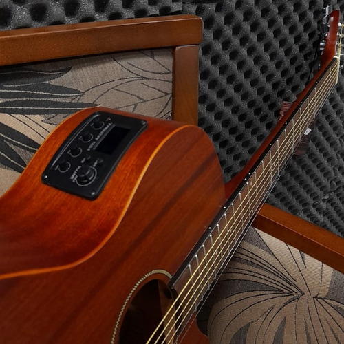 Imagem 5 de 8 de Violão Tagima Dallas Mahogany Aço Elétricoacústico Minijumbo