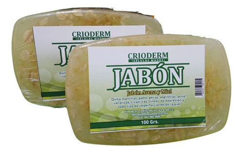 2 Piezas Jabón Avena Células Madre Valans | Manchas Y Acné