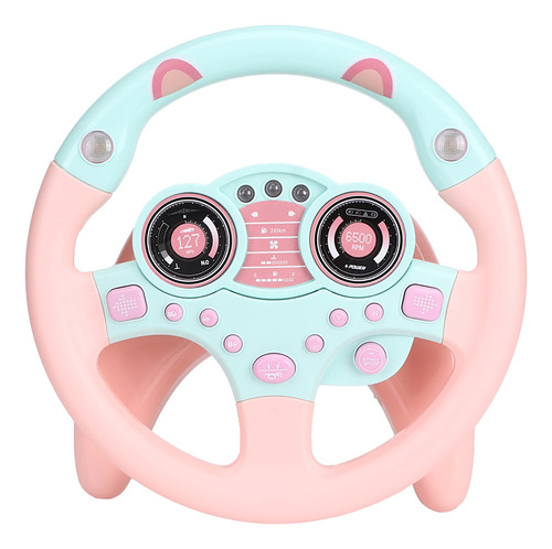 Volante Simulado Toy Co Driver Para Niños, Color Rosa