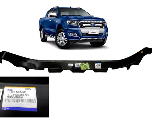 Spoiler Deflector Paragolpe Delantero Ford Ranger 2016/+