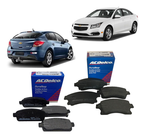 Kit Pastilhas Freio Dianteira Cruze 2012 2013 2014 1.8