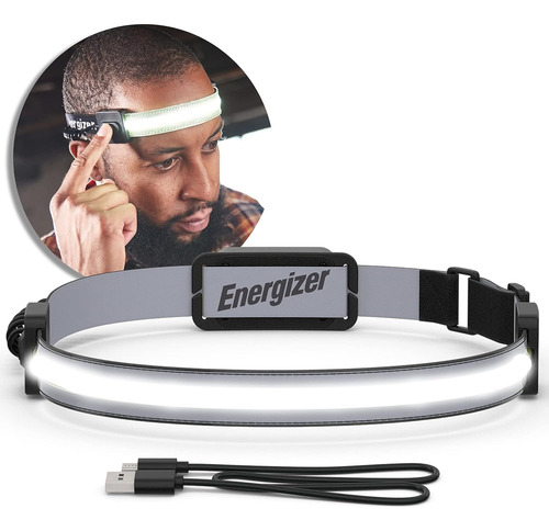 Linterna Frontal Recargable S400, Luz Led De Haz Ancho, Ipx4