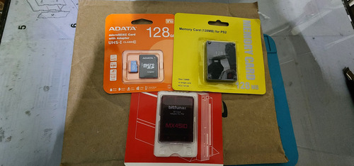 Ps2 Mx4sio + Memorycard 128mb + Micro Sd 128gb (Usado)