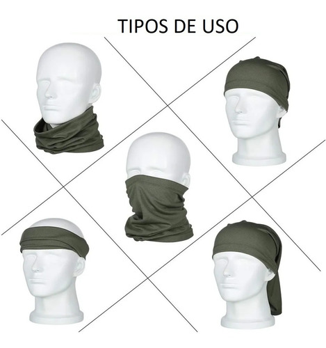 Bandana Ciclismo Moto Pescoço Viscolycra Multiuso Preta
