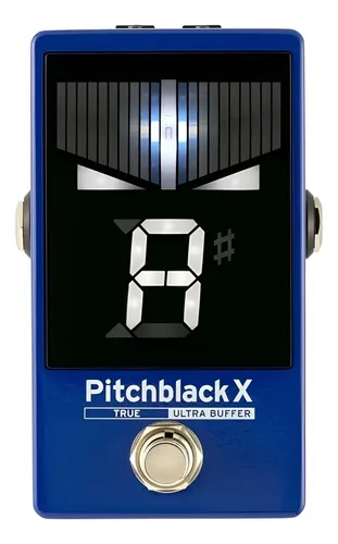 ギター KORG PITCHBLACK X BLUE Korg Pitchblack X Series Pb -x Chromatic Pedal Tuner Blue