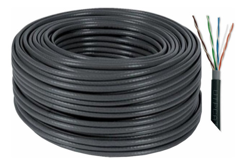 Cable Utp Categoría 6, Cobre Y Aluminio Por 100mts. Exterior