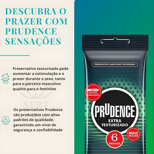 Camisinha Textura Estimulante Prudence Extra Texturizado 6un