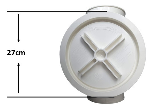 Valvula Check Pvc 6 Pulgadas Antiretorno Para Drenaje Pvc